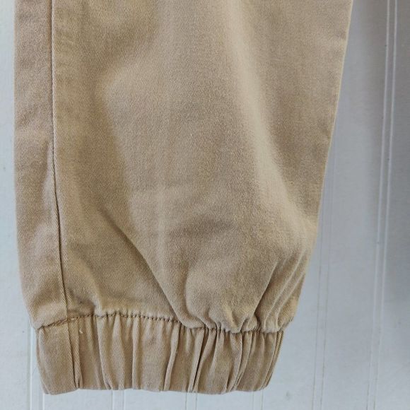 Aeropostale Khaki High Rise Jogger with elastic band waist and feet, Size XS - Picture 8 of 16